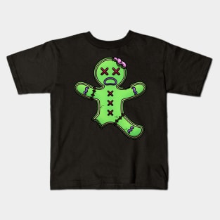 Zombie Gingerbread Man Kids T-Shirt